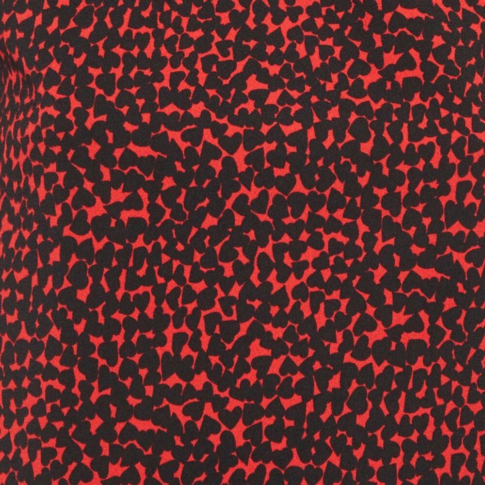 Saint Laurent Paris Black Hearts Print Crepe Mini Dress S - Picture 4 of 7